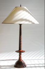 Load image into Gallery viewer, Vintage Turned Wood Lamp
