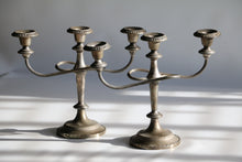 Load image into Gallery viewer, Pair of Silver Candelabras
