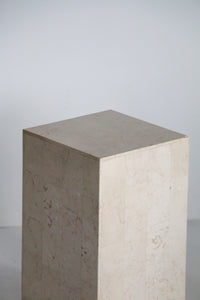 Travertine Side Table