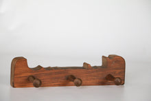 Load image into Gallery viewer, Wooden handmade coat rack
