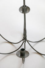 Load image into Gallery viewer, Wrought Iron 6 Arm Hanging Candle Chandelier
