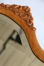 Load image into Gallery viewer, Georgian Style Burl Wood Mirror Circa 1950
