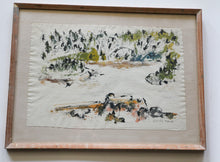 Load image into Gallery viewer, Eliot Elisofon Framed Water Color Landscape 1957
