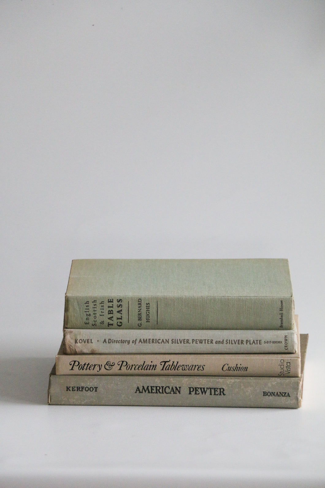 Set of Vintage Hardcover Books on Pewter & Tableware