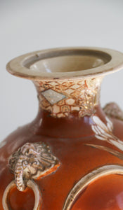 Ornate Vase with Elephant Head Handles