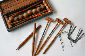 Antique Croquet Set