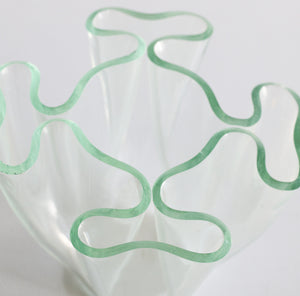 Mid Century Modern Style Lucite Vintage Acrylic Napkin Vase Bowl