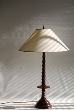 Load image into Gallery viewer, Vintage Turned Wood Lamp
