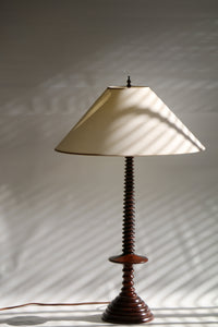 Vintage Turned Wood Lamp