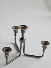 Load image into Gallery viewer, Vintage Danish Mid-Century Silver-Plated 4-Candle Candelabrum
