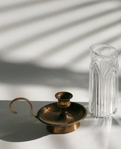 Bohemian Crystal Candle- holder