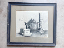 Load image into Gallery viewer, Vintage Charcoal Still Life Drawing
