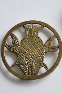 Pineapple Brass Trivet