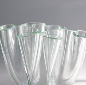 Mid Century Modern Style Lucite Vintage Acrylic Napkin Vase Bowl