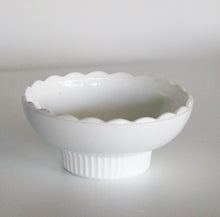 Load image into Gallery viewer, Scalloped Milk Glass Bowl
