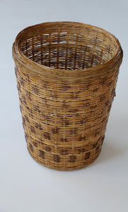 Vintage Woven Storage Basket 19in