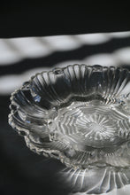 Load image into Gallery viewer, Vintage Anchor Hocking Glass Deviled Egg Plate #896 | Wave/Fan Pattern | Scalloped Edge | 12 Eggs | 10&quot; Diameter
