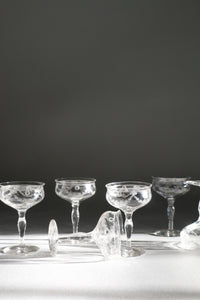 Set of Six Coupe Glasses