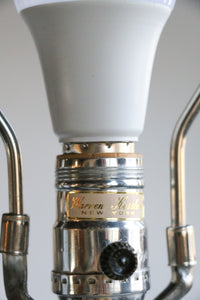 Warren Kessler Glass & Silver Table Lamp