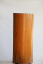 Load image into Gallery viewer, Tall Mid Century Danish Modern Round Circular Teak Drum Table / Display Pedestal
