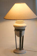 Load image into Gallery viewer, Postmodern Sculptural Plaster and Metal Table Lamps - a Pair
