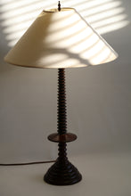 Load image into Gallery viewer, Vintage Turned Wood Lamp
