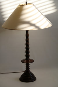 Vintage Turned Wood Lamp