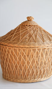 Woven Basket with Lid