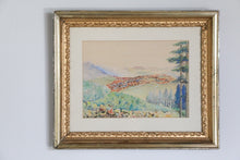 Load image into Gallery viewer, Framed Vintage Landscape Watercolor  Painting
