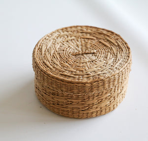 Woven Storage Basket with Lid