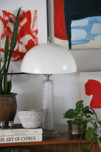 Load image into Gallery viewer, Warren Kessler Glass &amp; Silver Table Lamp
