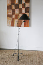 Load image into Gallery viewer, Vintage Wrought Iron Tripod  Floor Lamp
