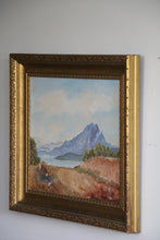 Load image into Gallery viewer, Framed Vintage Landscape Oil Painting
