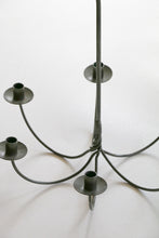 Load image into Gallery viewer, Wrought Iron 6 Arm Hanging Candle Chandelier
