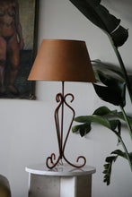 Load image into Gallery viewer, Vintage Lamp with Leather Shade
