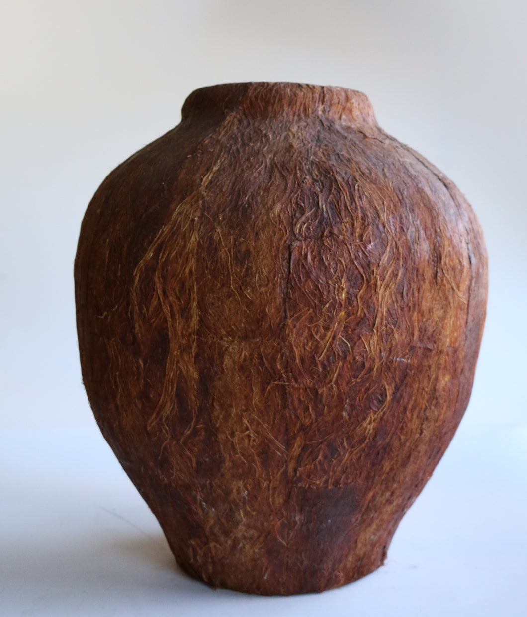 Large Coconut Husk Vase