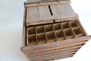 Antique Wooden Egg Crate