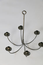 Load image into Gallery viewer, Wrought Iron 6 Arm Hanging Candle Chandelier
