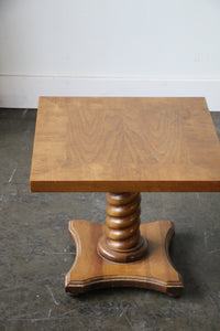 Pair of Mid Century Modern 1960s Pedestal Side Tables