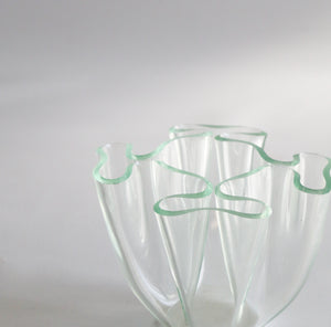 Mid Century Modern Style Lucite Vintage Acrylic Napkin Vase Bowl