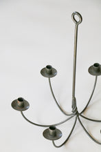 Load image into Gallery viewer, Wrought Iron 6 Arm Hanging Candle Chandelier
