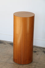 Load image into Gallery viewer, Tall Mid Century Danish Modern Round Circular Teak Drum Table / Display Pedestal
