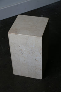 Travertine Side Table