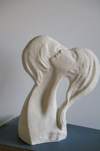 Vintage 1980s Faces of Love Sculpture