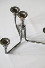 Load image into Gallery viewer, Vintage Danish Mid-Century Silver-Plated 4-Candle Candelabrum
