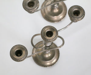 Pair of Silver Candelabras