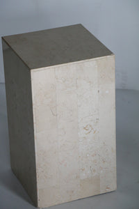 Travertine Side Table