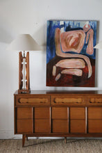 Load image into Gallery viewer, Pair of Teak Mid Century Modern Lamps
