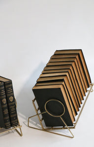 Mid Century Modern Brass Book / Record Holder