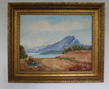 Load image into Gallery viewer, Framed Vintage Landscape Oil Painting
